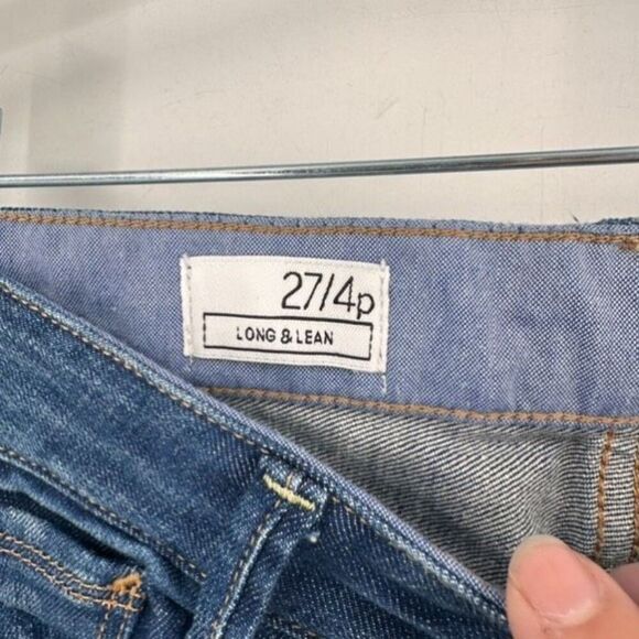 GAP Long and Lean‎ Style Size 4 Jeans medium wash whiskering Bootcut size 27 - Picture 3 of 11